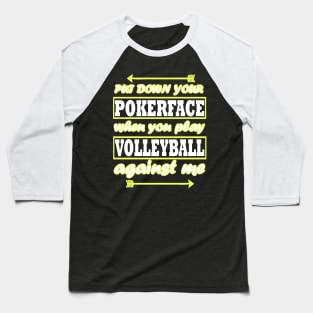 Volleyball Sports Excavators British Team Saying Baseball T-Shirt